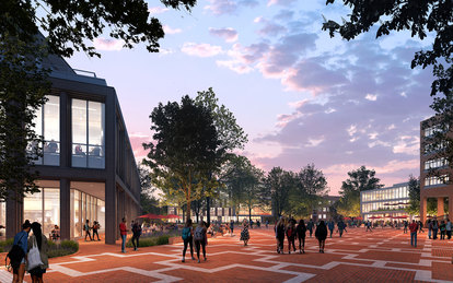 North Carolina State University Master Plan Rendering   